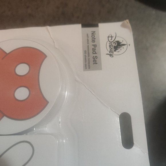 Disney Notepad Set Of 4 Self Stick Removable Notepads 100 Sheets Each Mickey... - Picture 3 of 5